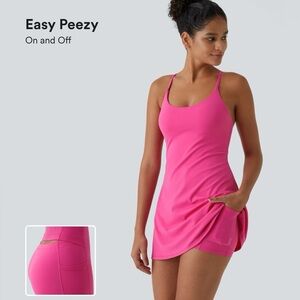 Halara Softlyzero™ Plush Backless Active Dress-Easy Peezy Edition
